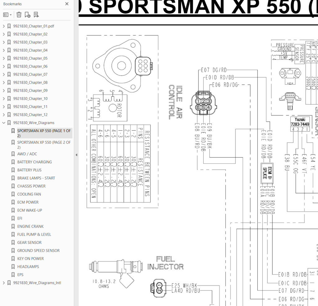 2009 sportsman xp 550 wiring diagram